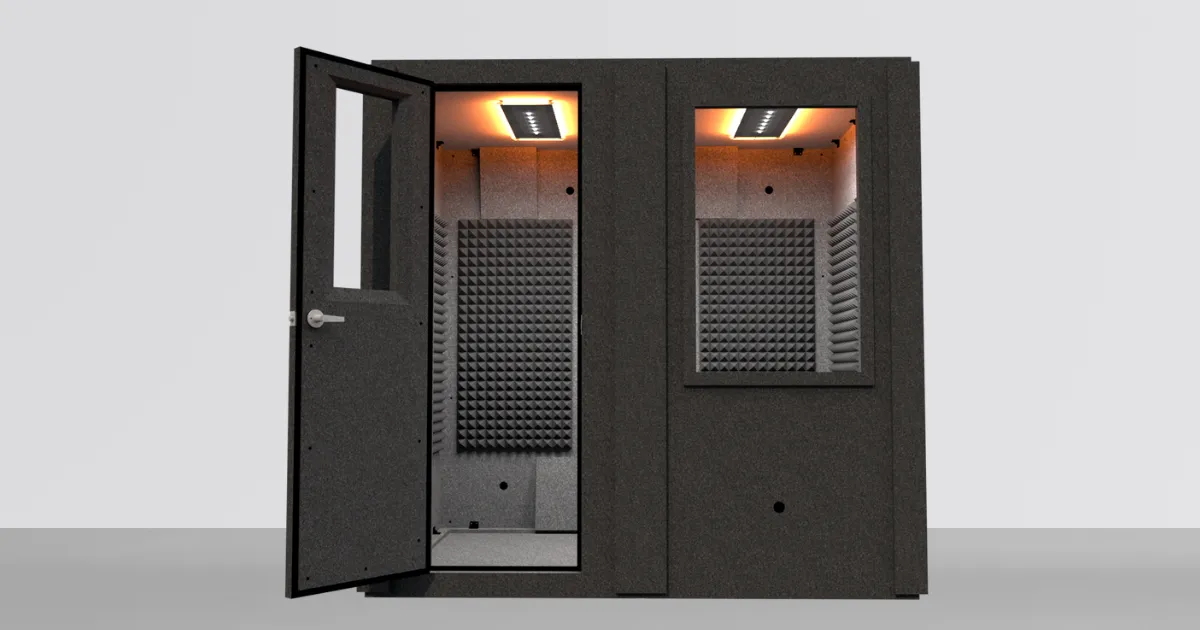 MDL 6084 S - 5' x 7' Single-Wall Isolation Booth | WhisperRoom®